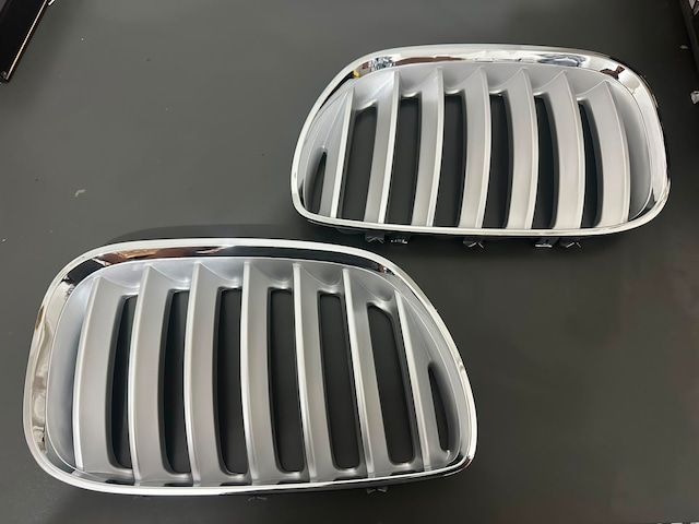 Bmw X5 E53 Krom Titan Ön Panjur Takımı Sağ Sol Böbrek Izgara 2 Parça