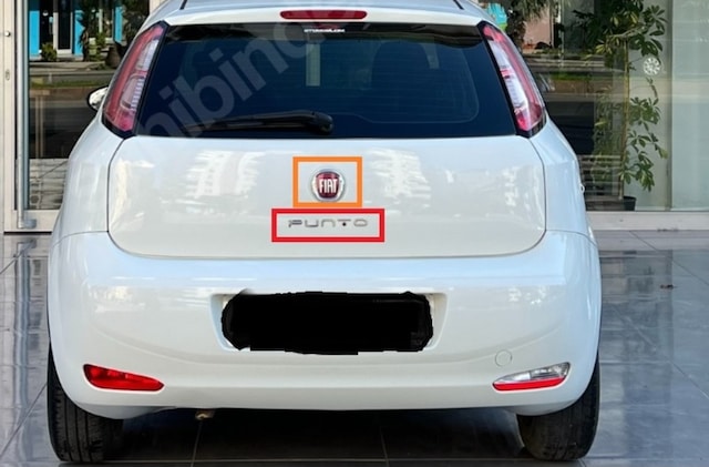 Fiat Punto Yazı & Arma Seti Siyah Noktalı