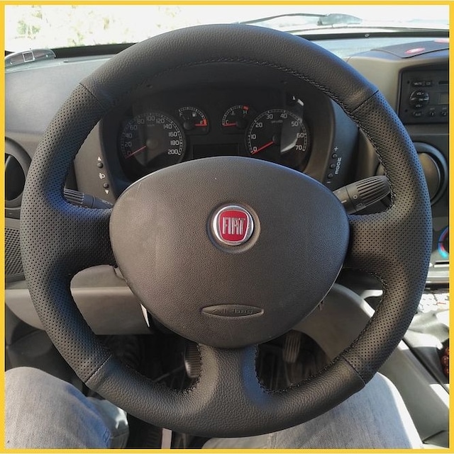 Fiat Doblo 2005-2010 Eski Kasa Araca Özel Direksiyon Kılıfı Nokt Siyah