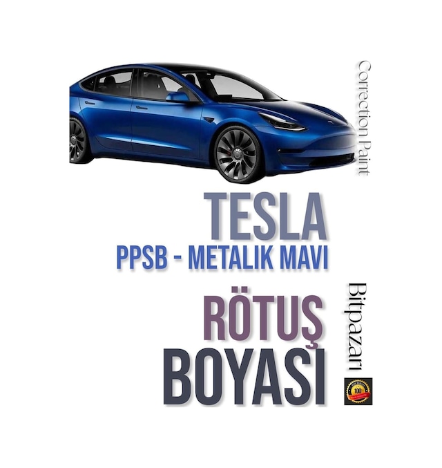 Tesla Metalik Koyu Mavi - Ppsb - Profesyonel Rötuş Boyası - Taş İzi Ve Çizik
