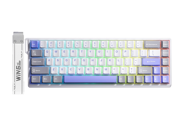 Aula Win68 He Max Manyetik Klavye Rapid Trigger Wing Chun Switch 8000hz Rgb Tkl Hot Swap Oyuncu Klavyesi Mavi