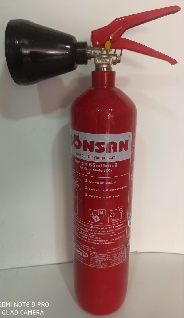 Co2 Gazlı Yangın Söndürme Cihazı 2 Kg.