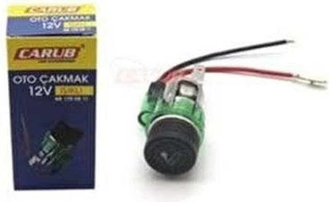 Her Araca Uyumlu Işıklı Oto Çakmak - Işıklı Araç Çakmaklık 12v