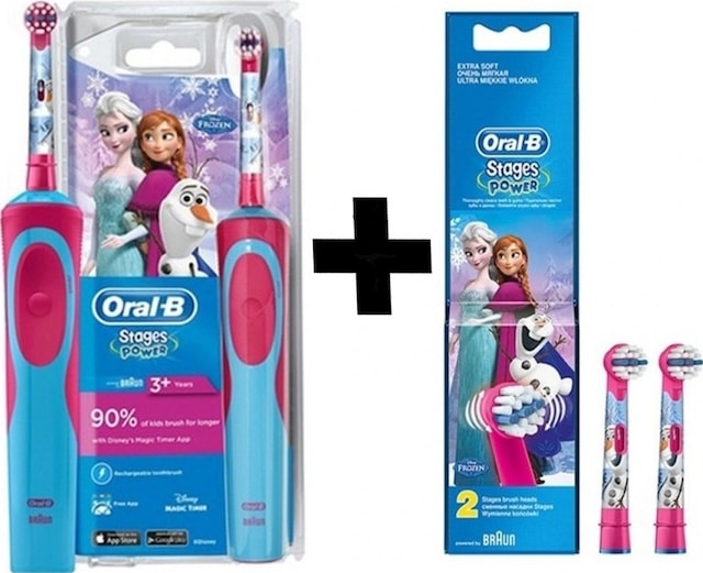 Oral-B Stages Power Frozen Elektrikli Diş Fırçası + Yedek Başlık 2'li