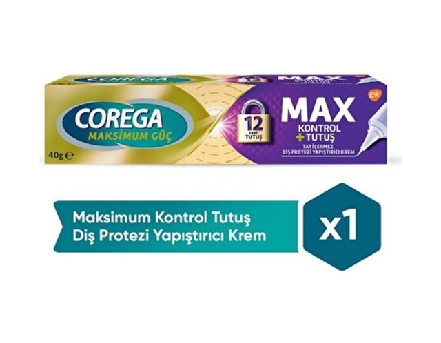 Diş Protezi Yapıştırıcı Krem - Max Kontrol - 40 Gr
