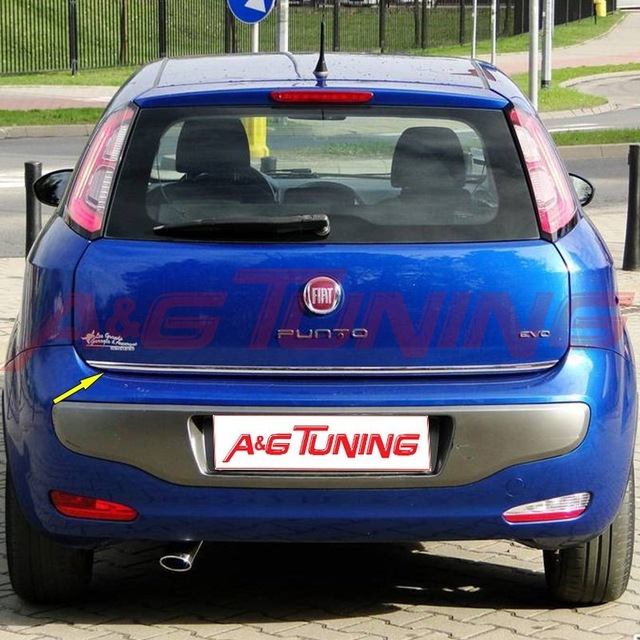 Fiat Punto Krom Bagaj Alt Çıta Formlu 2006 Üzeri Paslanmaz Çelik
