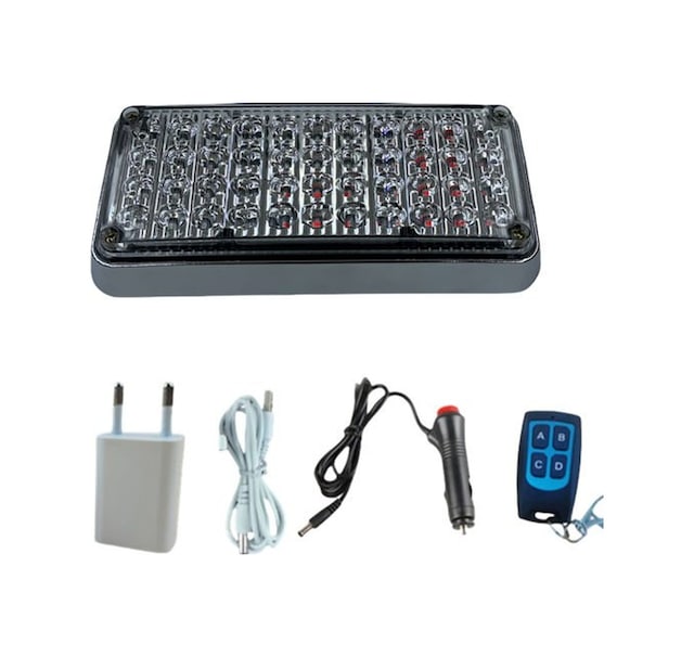 Space Tepe Çakar Lamba 44led Kırmızı-mavi Kumandalı / Lapa119 O A344622024