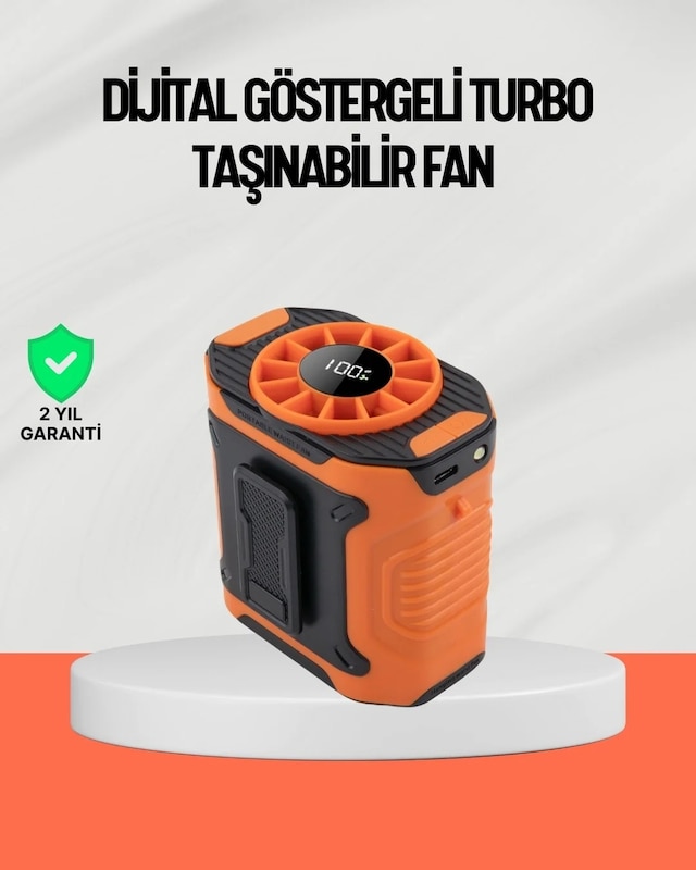 Ers Usb Şarjlı Güçlü Hız Ayarlı El Ve Bel Fanı