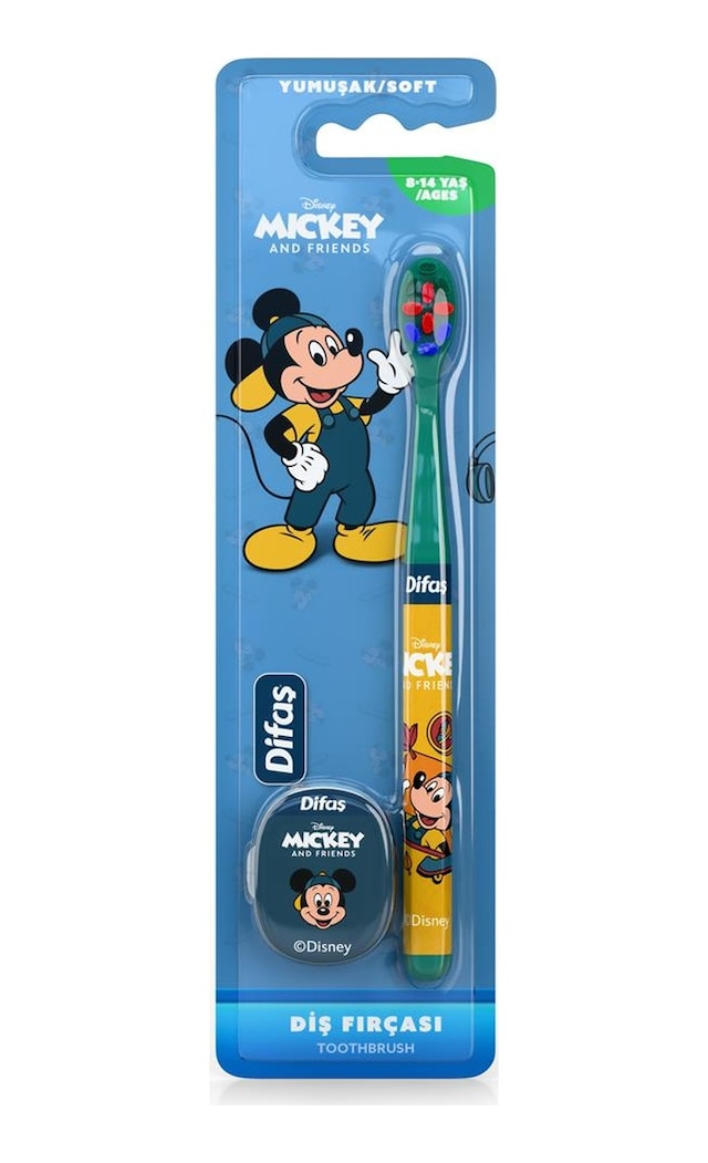 Difaş Mickey Mouse Yumuşak Kıllı Diş Fırçası 8-14 Yaş
