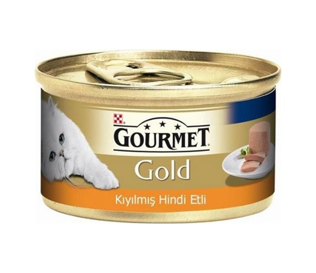 Purina Gourmet Gold Kıyılmış Hindi Etli Konserve Yetişkin Kedi Maması 24 x 85 G