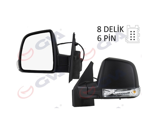 Sol Dış Dikiz Aynası Elektrikli Tek Camlı Gva 1029176 Fiat Doblo Iıı