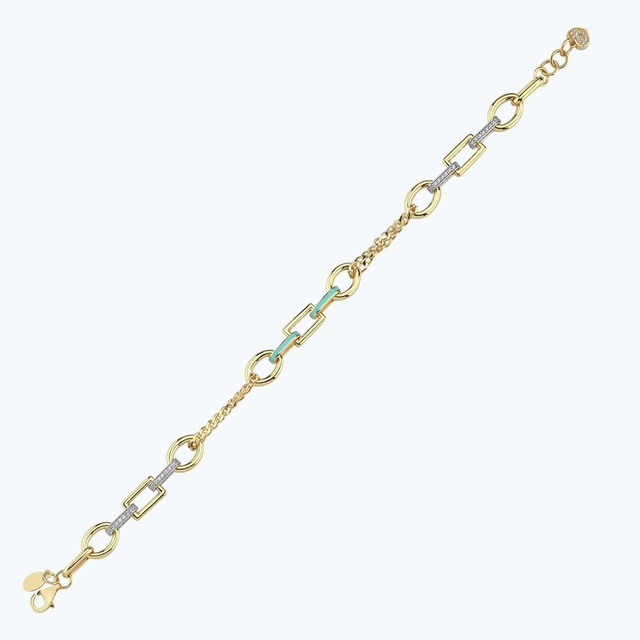 Altınbaş Altın Halka Zincir Bileklik Blls0147-24839 Renkli