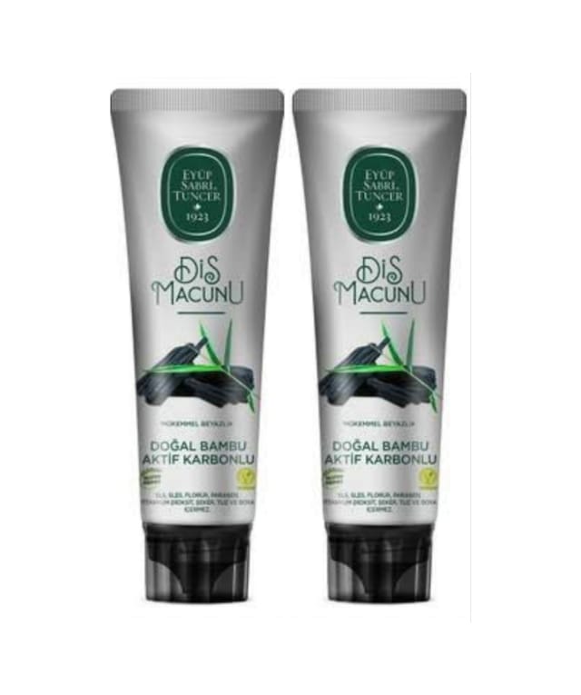 Eyüp Sabri Tuncer Doğal Bambu Aktif Karbonlu Diş Macunu 2 x 90 ML