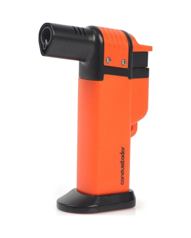 Conquistador Tek Torch Pürmüz Turuncu Siyah Masa Tipi Plastik Puro Çakmağı Cnq-040