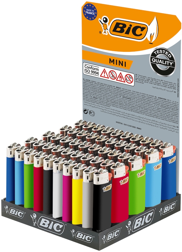 Bic J5 Taşlı Mini Çakmak 50 Adet