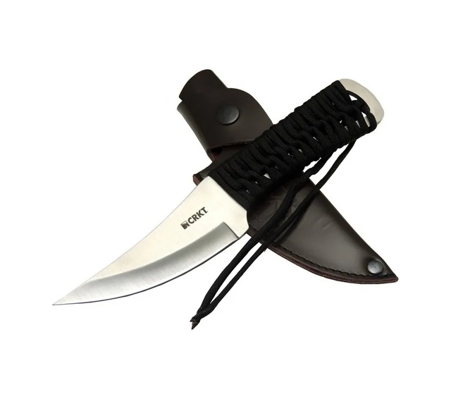 Scrub Fixed 2712 Wy Kamp / Outdoor Bıçak 22,5cm - İpli Sap, Deri Kılıflı