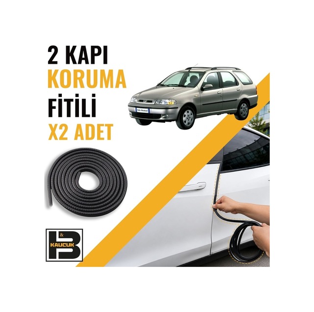 Fiat Palio Station Wagon 1.nesil Kapı Koruma Fitili-iki Kapı-siyah-bm1253