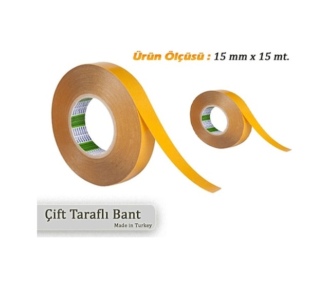 Şerit Led İçin Yapıştırıcı Çift Taraflı Şerit Bant 15 Metre Bant N11.278