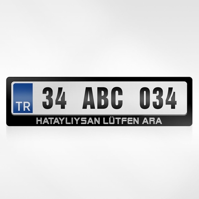 Kişiye Özel Hataylıysan Lütfen Ara Yazılı Plakalık 461255532