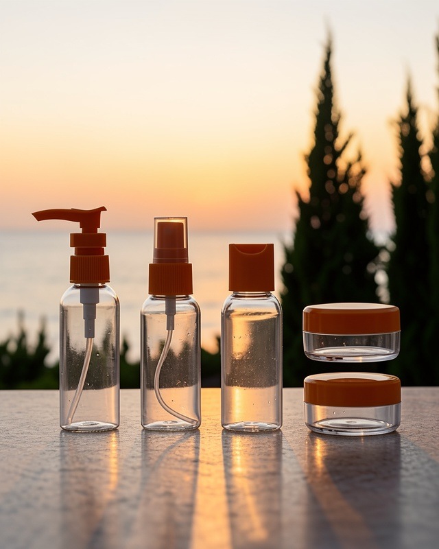 Kozmetik Dolum Seti 30 Ml 5 Parça Sızdırmaz Seyahat Boy