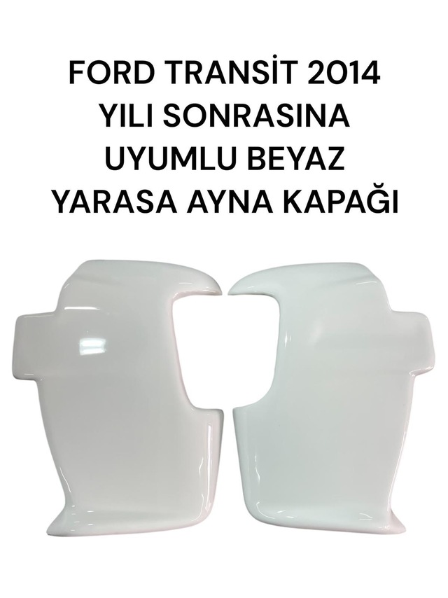Ford Transit 2014 Sonrası Uyumlu Beyaz Yarasa Ayna Kapağı