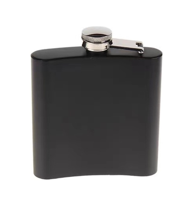 Siyah 9 Oz Çelik Cep Matarası Çok Renkli