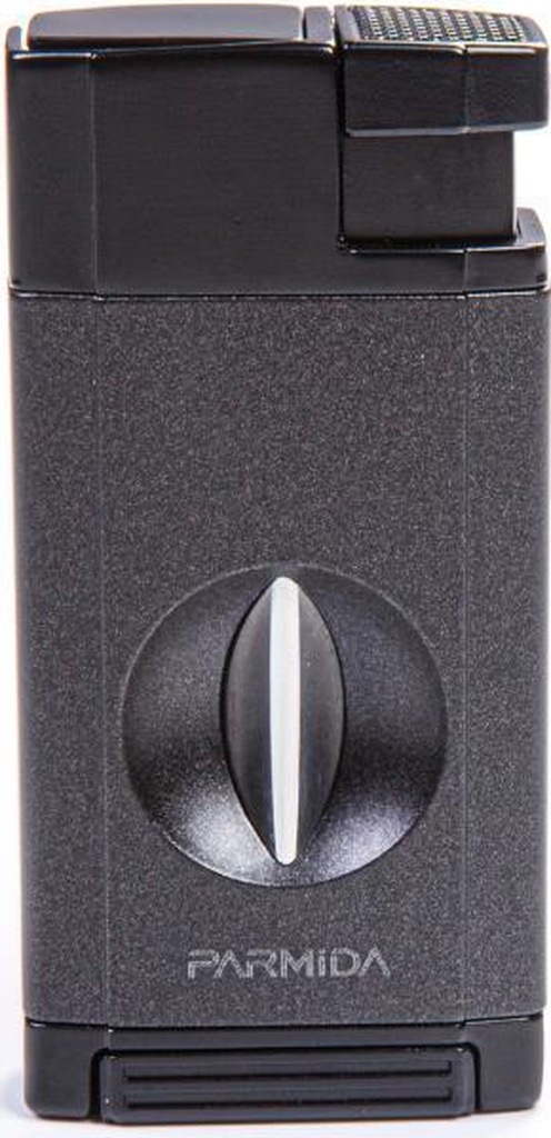 Çift Torch Pürmüz Gunmetal-siyah V-cut Puro Çakmağı - Tr5408
