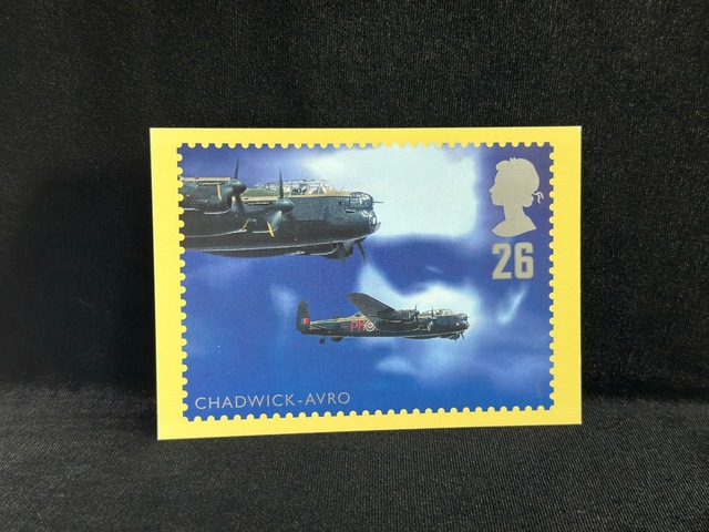 İngiltere 1997 Ww2 Salmon Postcard Chadwick - Avro / Royal Air Force 2. Dünya Savaşı Savaş Uçağı Temalı Kartpostal Teşhir Ürün