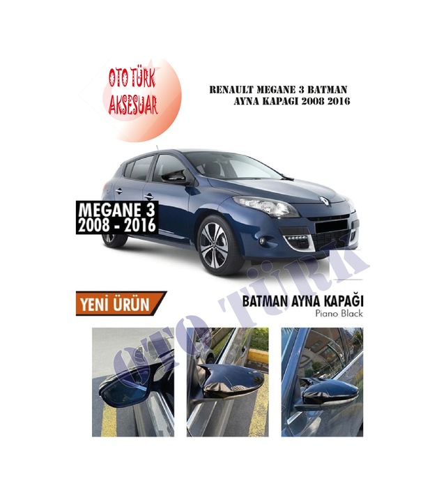 Renault Megane 3 Yarasa Batman Ayna Kapağı 2008 2016