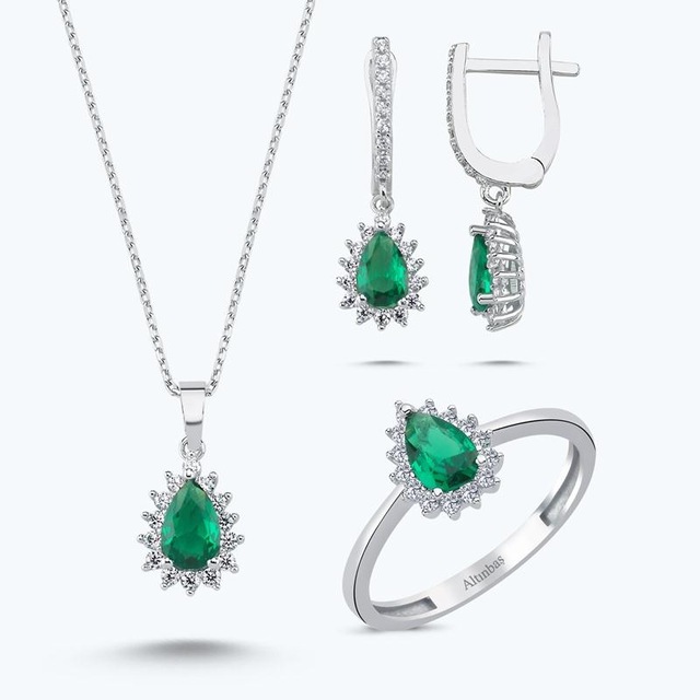 Altınbaş Altın Üçlü Damla Set Utkvr0759-24627-set