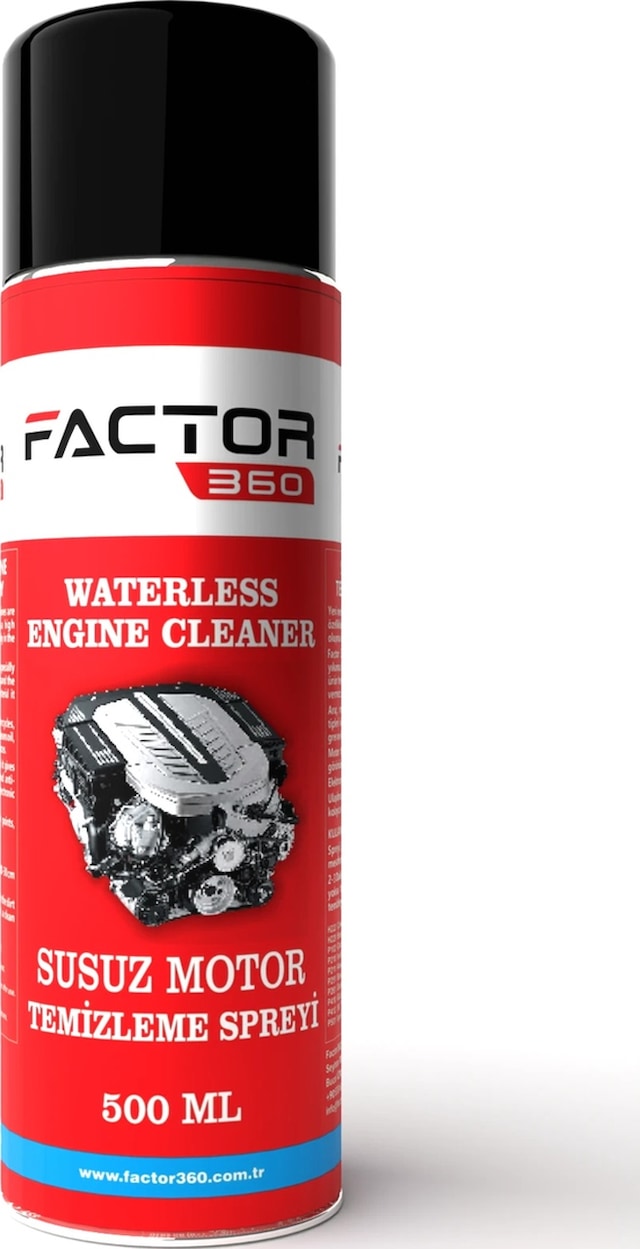 Factor360 Otomobil Araç Susuz Motor Temizleme Aerosol 500 Ml