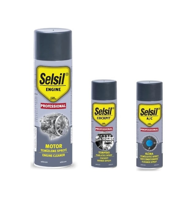 Selsil 3'Lü Oto Bakım Seti