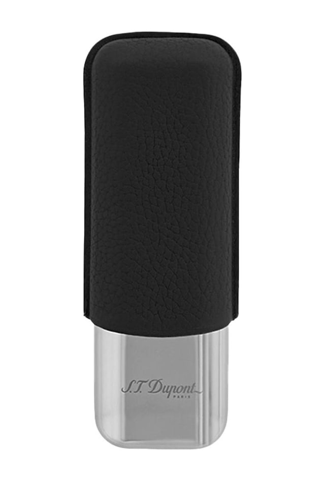 S.t. Dupont Krom Siyah İkili Puro Kılıfı 183260 - Tr6665