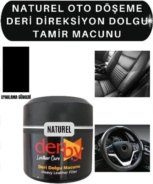 Derby Natural Deri Döşeme Çatlak Dolgu Tamir Macunu