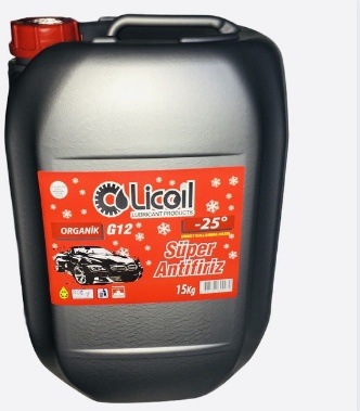 Licoil Antifriz G12 Kırm.15 Kg -25C 3Kg-15Kg-16Kg Mevcut