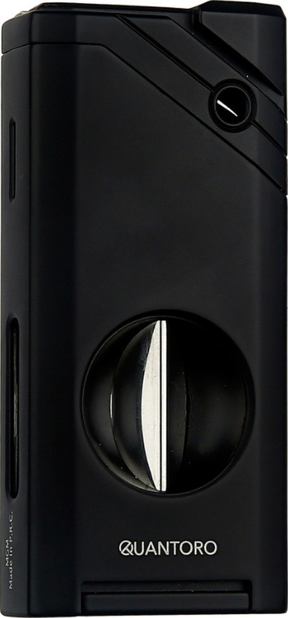 Quantoro Tek Torch Pürmüz V-cut Siyah Metal Puro Çakmağı - Trz1120