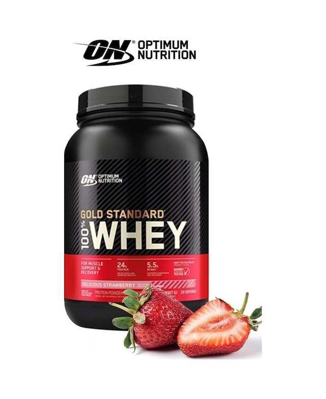 Optimum Nutrition Optimum Çilek Aromalı Gold Standard Whey Protei