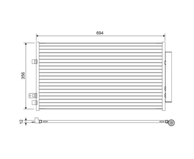 Klima - 616 - Kondenseri Fıat 500x 14- Jeep - Dpmıx-hb - Renegade 14-