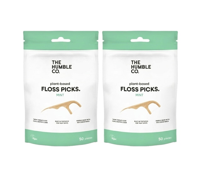 The Humble Co. Nane Tadı Kürdanlı Diş İpi 50 Adet 2 Li Set