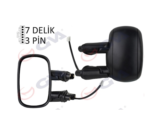 Sol Dış Dikiz Aynası Elektrikli Ve Isıtmalı Ve Astarlı Ve Konveks 5 Fiş Gva 1029111 Fiat Doblo 2001+