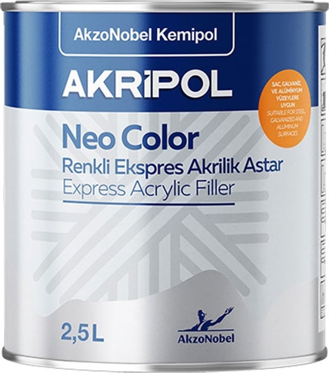 Akzonobel Kiremit Renk Akrilik Astar 1 Litre