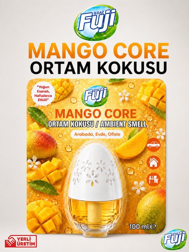 Ilgaz Fuji Mango Kokulu Araç, Wc, Oda Ve Ortam Kokusu 100 Ml Mango Core Kalıcı Kavanoz Koku