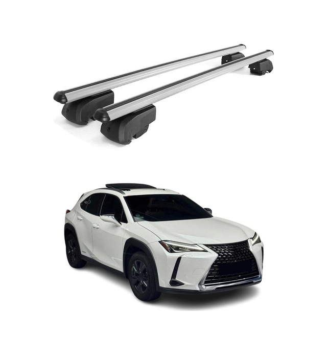 Lexus Ux 2018-2027 Arası Uyumlu Port Bagaj Taşıyıcı Ara Atkı Alüminyum Gümüş 2 Parça