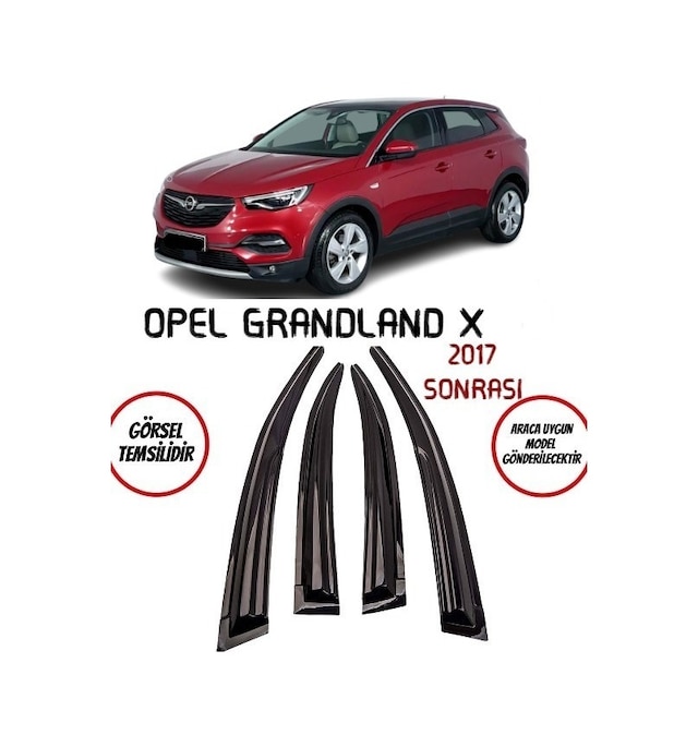 Opel Grandland X Cam Rüzgarlığı 4-lü 2017 Ve Üzeri Takım