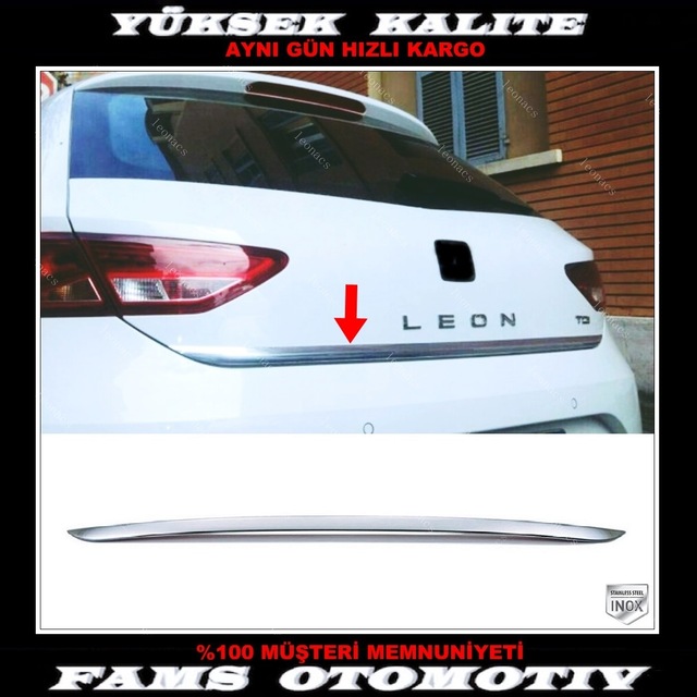 Seat Leon Krom Bagaj Alt Çıta 2012 Üzeri P.Çelik