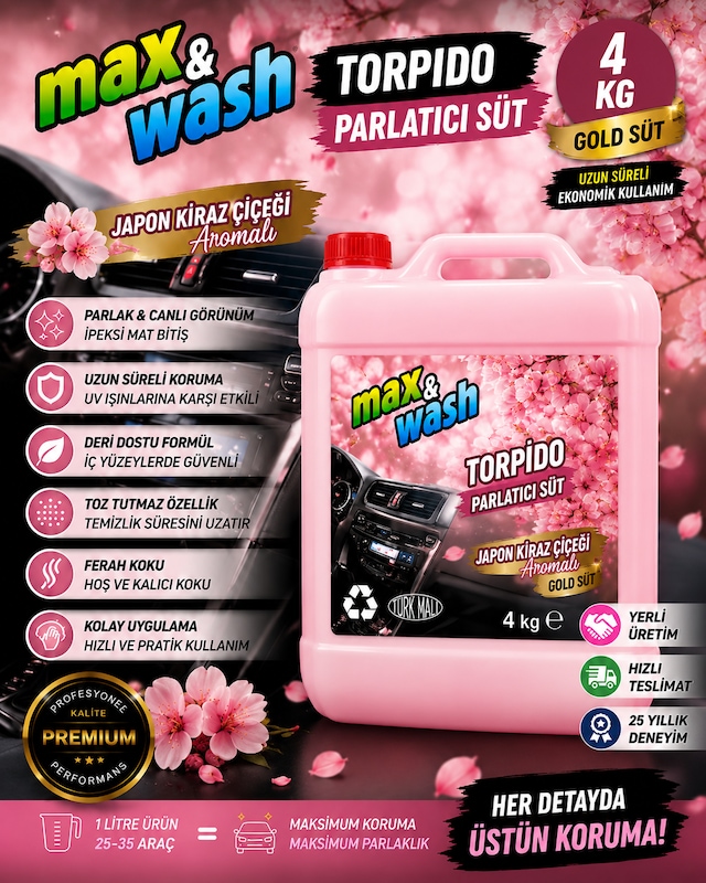4 Kg Torpido Parlatıcı Süt Japon Kiraz Çiçeği Aromalı Gold Süt 0