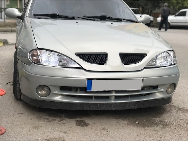 Renault Megane 1 Uyumlu Body Kit Ön Tampon Eki Kırılmaz Yumuşak Lip Mat Siyah