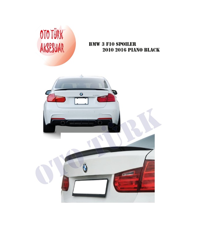 Bmw 3 F10 Spoiler 2010 2016 Piano Black
