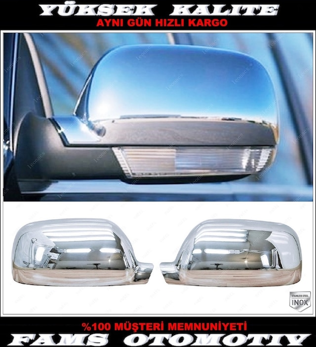 Vw Touareg Krom Ayna Kapağı 2 Prç. 2002-2007 P.çelik