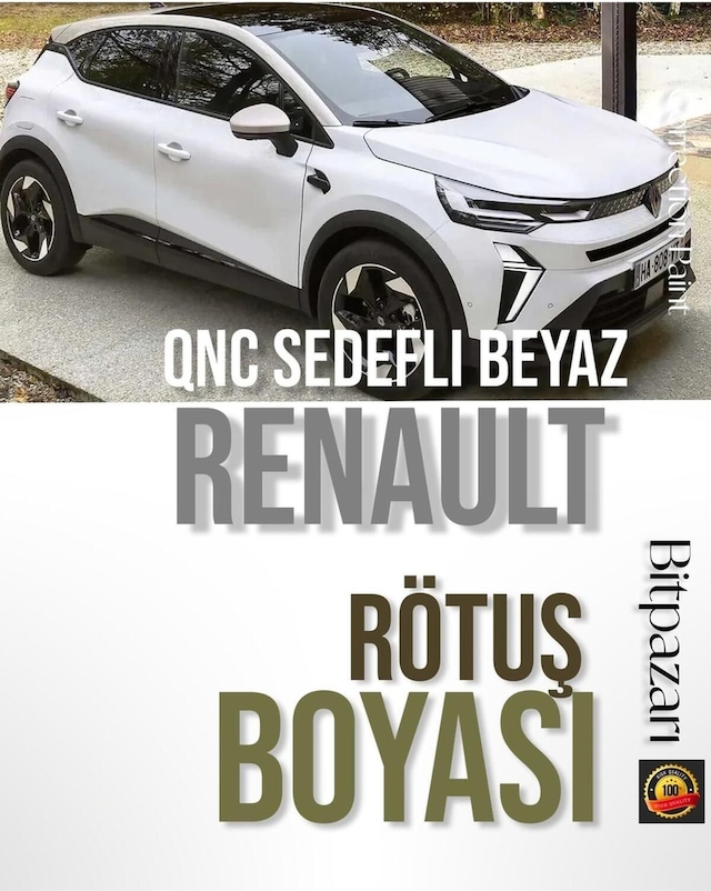 Renault Sedefli Beyaz Qnc Rötuş Boyası - Megane, Clio, Talisman, Kadjar, Captur, Zoe, Twızy